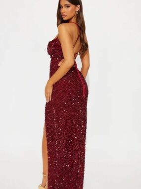 Fashion Nova Wild Soul Sequin Maxi Dress